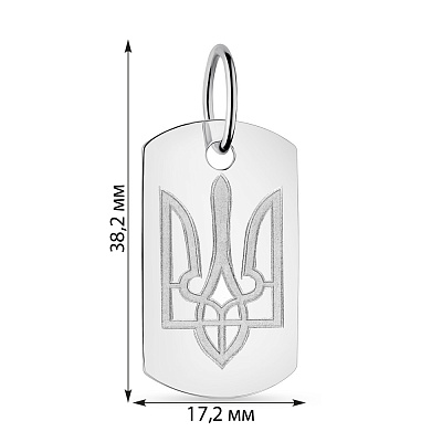 Срібний армійський жетон  (арт. 7503/456пп)