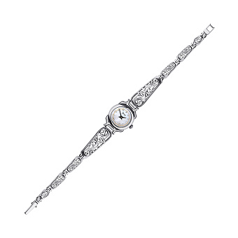 Серебряные часы с фианитами (арт. 7926/7100006/1)