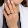 Серебряное кольцо с дорожкой из фианитов (арт. 7501/5372чч) – изображение 2