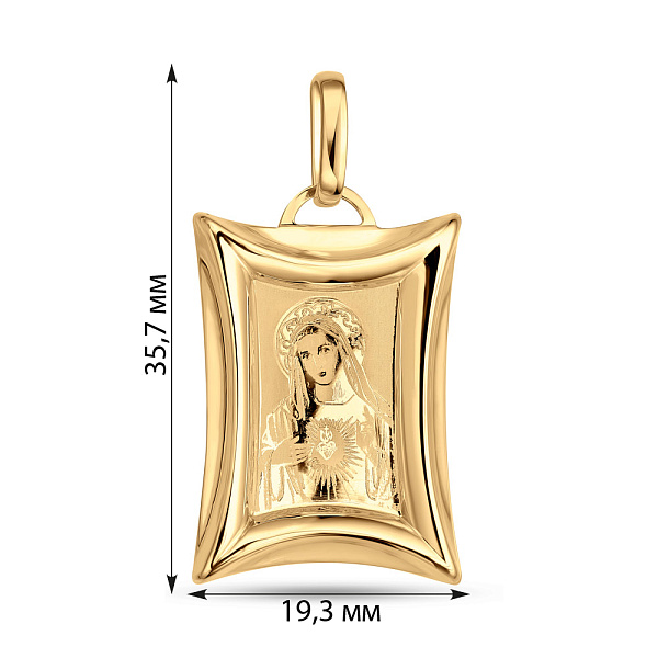 Золота ладанка (арт. 411101ж) – зображення 2