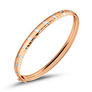 Фото Браслет из красного золота с родированием (арт. 337009/6р)