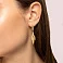 Длинные золотые серьги Francelli (арт. 1091656ж) – изображение 2