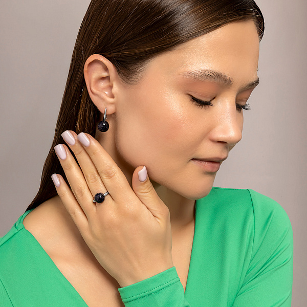 Срібна каблучка з авантюрином (арт. 7501/2250Авч) – зображення 4