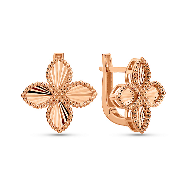 Серьги из красного золота (арт. 1091704/15) – изображение 1