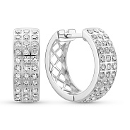 Фото Серьги из белого золота с бриллиантами (арт. С011967100б)