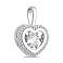 Серебряная подвеска Сердце с фианитами (арт. 7503/39090р) – изображение 1