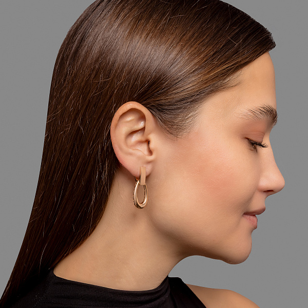 Серьги-подвески из красного золота (арт. 1091492) – изображение 3