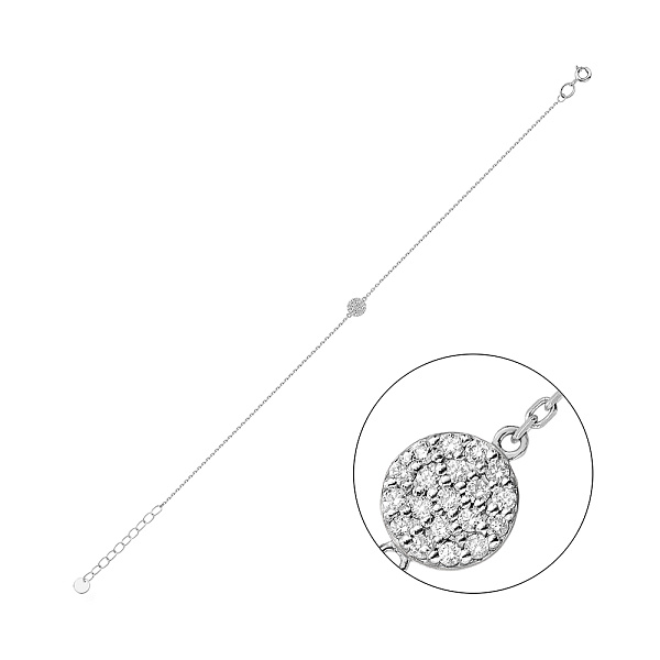 Золотий браслет з діамантами (арт. Б011480005б) – зображення 1