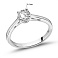 Серебряное кольцо с фианитом (арт. 7501/8042) – изображение 2