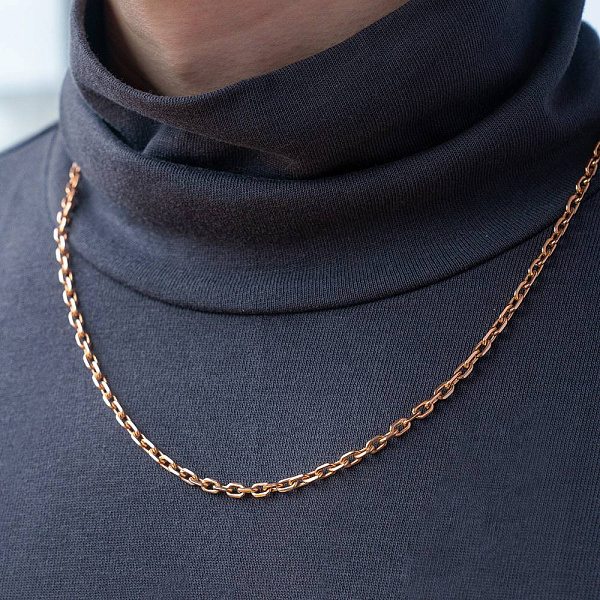 Цепочка из красного золота Якорного плетения (арт. Ц306228) – изображение 4