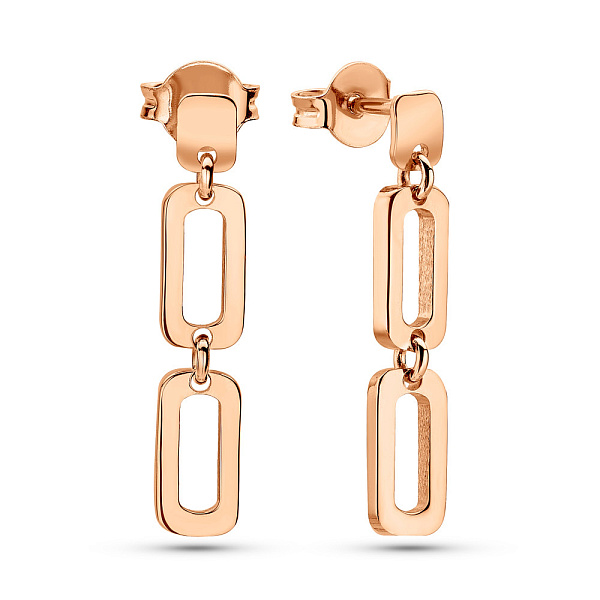 Сережки Ланки з червоного золота (арт. 1091594) – зображення 1