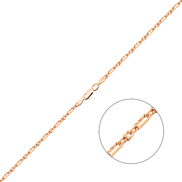 Тонкий золотий ланцюжок плетіння Фігаро (арт. ц3023305а) – зображення 1