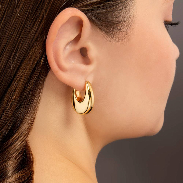 Сережки кільця з золота Francelli (арт. е108237/20ж) – зображення 4