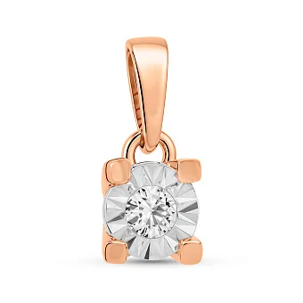 Золота підвіска  з діамантом (арт. П011733)