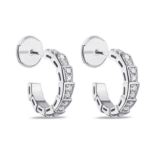 Серьги серебряные с фианитами (арт. 7518/6446) – изображение 1