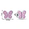 Детские серебряные сережки Бабочки (арт. 7518/1072версю) – изображение 2