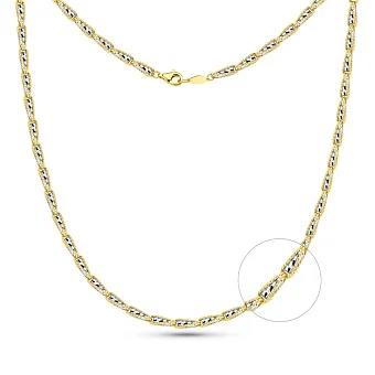 Золотое колье Francelli с родированием (арт. 352691жр)