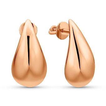 Сережки з червоного золота (арт. 1091817)