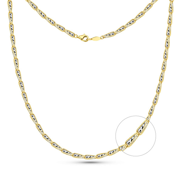 Золотое колье Francelli с родированием (арт. 352691жр) – изображение 1