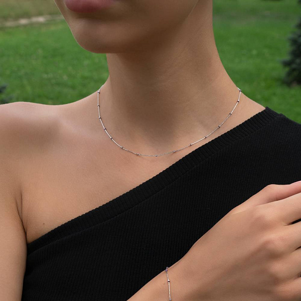 Колье Francelli из белого золота (арт. 351331бф) – изображение 2