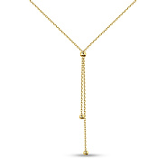 Фото Золоте кольє-краватка з жовтого золота без каменів (арт. 360180ж)