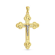 Фото Золотий хрестик з розп'яттям (арт. 500381ж)