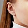 Сережки из белого золота с бриллиантами (арт. С011114040б) – изображение 2
