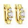 Серьги из желтого золота с фианитами (арт. 117400ж) – изображение 1