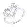 Серебряное кольцо сердце с фианитами (арт. 7501/8816) – изображение 2