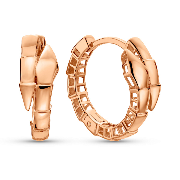 Серьги из красного золота (арт. 1101239) – изображение 1