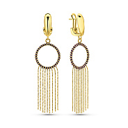 Серьги Francelli из желтого золота (арт. 1091353жф)