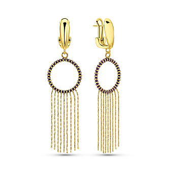 Фото Серьги Francelli из желтого золота (арт. 1091353жф)