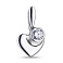 Серебряная подвеска Сердечко с фианитом (арт. 7903/35068) – изображение 1