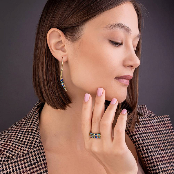 Серьги из желтого золота Francelli (арт. 1091271жсбрз) – изображение 4