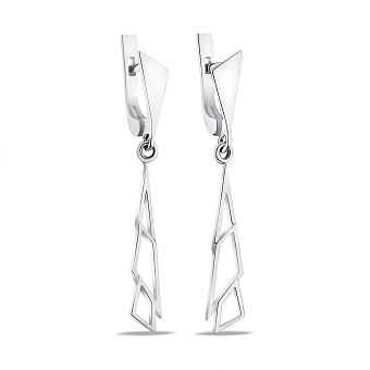 Фото Серьги-подвески из серебра (арт. 7502/541сп)