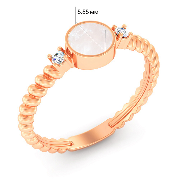 Кольцо из золота Лýна (арт. 141237еп) – изображение 4