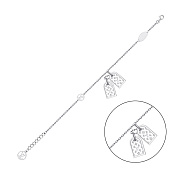 Браслет из серебра с подвесками (арт. 7509/3831)