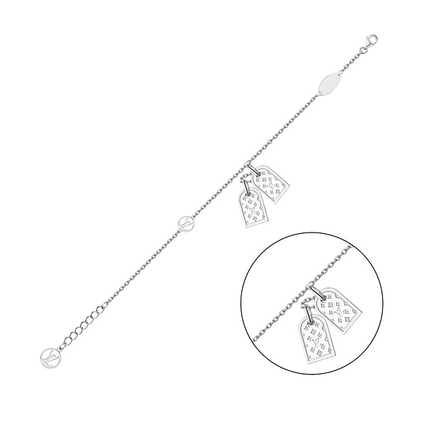 Браслет из серебра с подвесками (арт. 7509/3831) – изображение 1