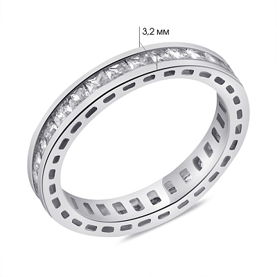Серебряное кольцо с фианитами (арт. 7501/6588)