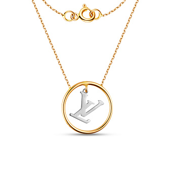 Колье из желтого и белого золота (арт. 351051жб)