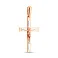 Крестик из красного и белого золота (арт. 740080Д) – изображение 1