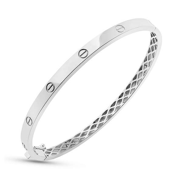 Жорсткий браслет з білого золота (арт. 326467/4б) – зображення 1