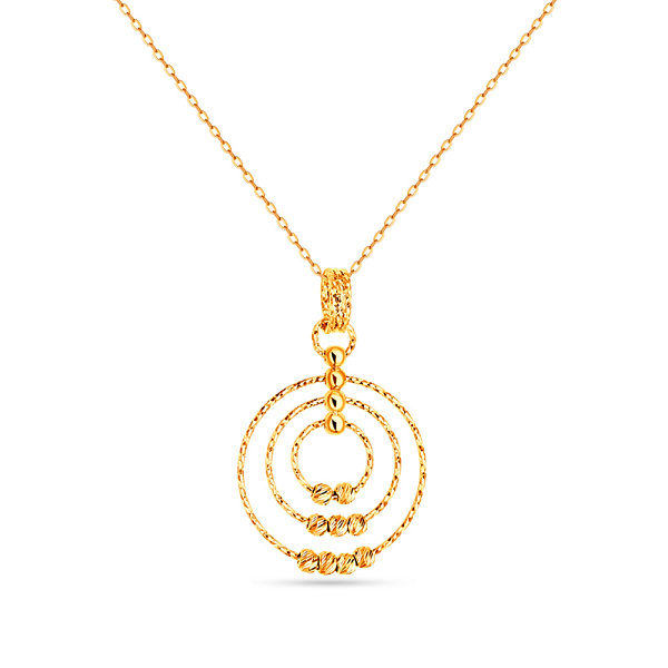 Колье из желтого золота без камней (арт. 352202ж) – изображение 1