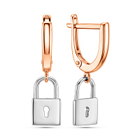 Золоті сережки з підвісками (арт. 110430кб)