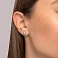 Золотые серьги пусеты с бриллиантами (арт. Т011721005б) – изображение 2