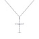 Серебряное колье Крестик с фианитами (арт. 7507/1812) – изображение 1