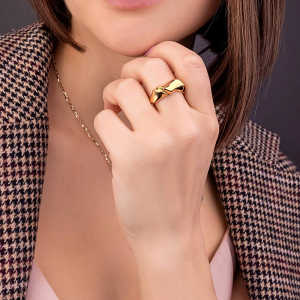 Золотое кольцо Francelli (арт. е155166ж) – изображение 3