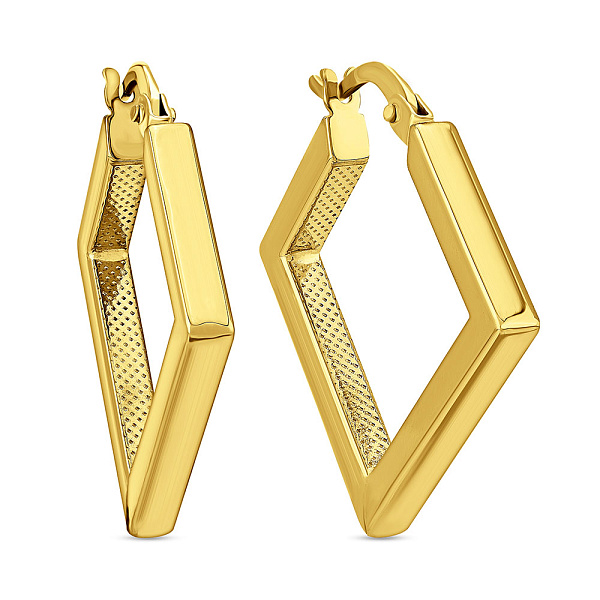 Серьги из желтого золота без камней (арт. 1091938ж) – изображение 1