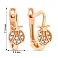 Золотые сережки для детей «Божьи коровки» с фианитами (арт. 106628) – изображение 5