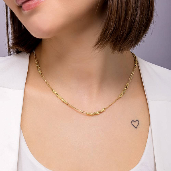 Колье из желтого золота Francelli (арт. 352689ж) – изображение 3